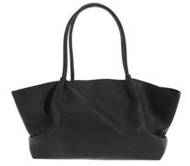 Leather look shopper Cambridge. Zwart