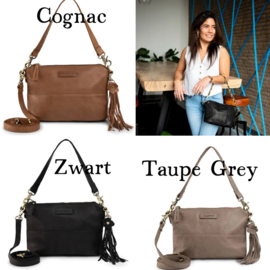 Bag 2 Bag Mooie kleine tas Nora. 3 kleuren écht leer.