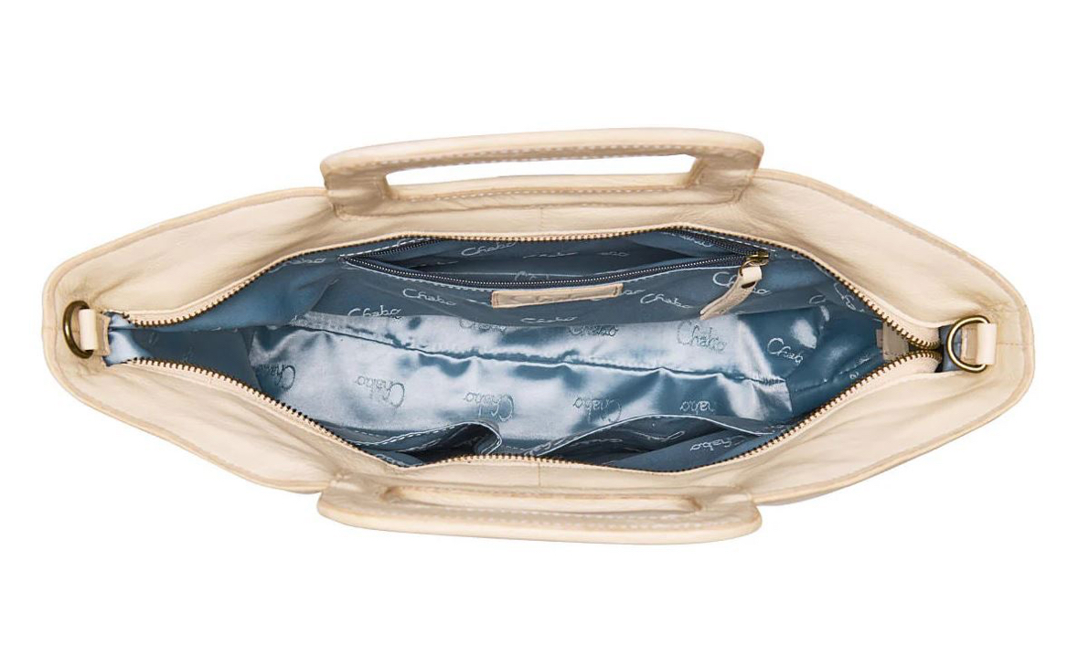 Chabo Queens bag. Crème. Echt leer.