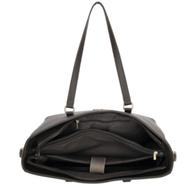Super leuke “harde” (school) tas  van Charm. Donkerbruin.