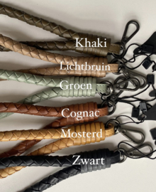 Bag2Bag grove sleutelhanger lus. Leer. 6 kleuren