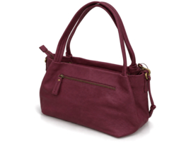 Bag 2 Bag medium grote tas, model Clyde,  écht leer.