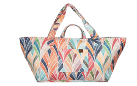 Super grote Shopper / Strandtas / Weekendtas. Multi colour print