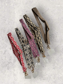 Telefoon strap met inlay card. Verschillende kleuren