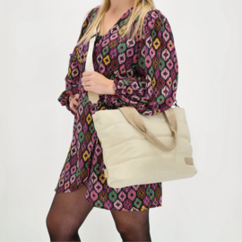 Zebra gewatteerde tas / shopper, horizontaal model. Elske. verschillende kleuren