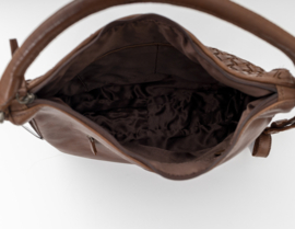 Bag 2 Bag medium - grote tas, model Myra , écht leer.  Limited Edition, Zwart