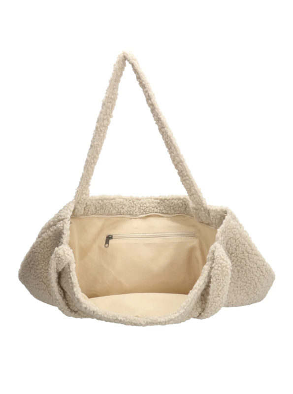 Teddy tas grote shopper. Uni Cr me Middelgrote grote tassen