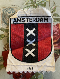 Applicaties | VéGé vlaggen zijdjes - silk patch: wapen van Amsterdam