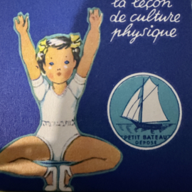 Setje van 6 stuks verschillende oude Petit Bateau etiketjes