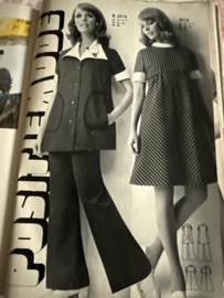 1973 | Marion naaipatronen maandblad | nr. 303 september 1973 - mini rok en jurk - positiekleding - kinderkleding - borduren op kleding