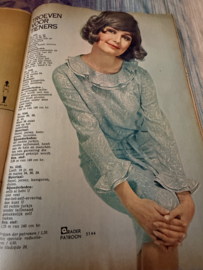 Madeleine: mode en patronenblad van Margriet | 1965, nr. 09 september - 80 knippatronen gratis raderblad