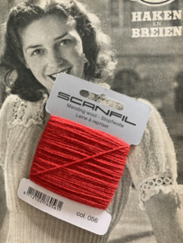 Stopwol | Rood-tomaten | SCANFIL Mending | col. 056 Stopgaren - Maasgaren - 15 meter