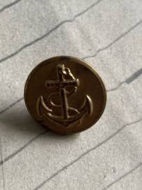 Ø 15 mm | Militaire knopen | Goudkleurig  | Vintage marine uniform knoop met anker