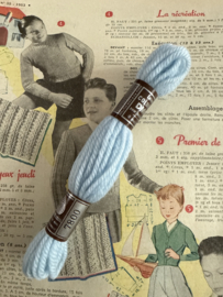 * 7800 Borduurwol BLAUW licht | Bruin label - Colbert DMC Tapestry wool