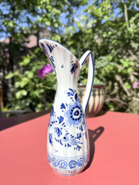 VERKOCHT | Delfts blauw | Kannetje Delfts blauw pioenrozen motief - 19 cm