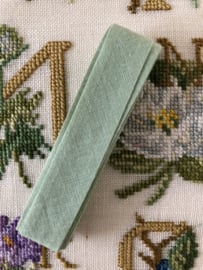 Band | Groen | Biaisband | Licht groen | 2 cm | 100% katoen | Derco - kleurecht : patents pending