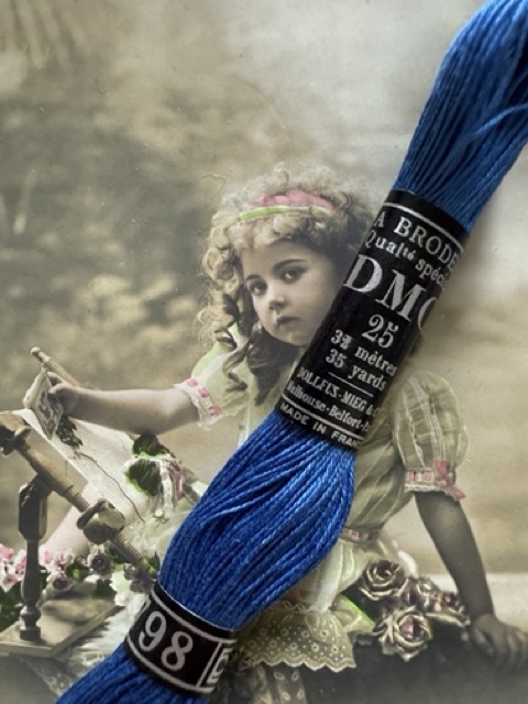 DMC Coton a broder special - art. 107 - dikte 25 | Blauw | kleurnr. 798 - 32 meter