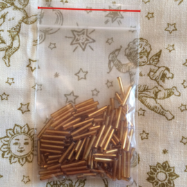 Gouden staafkraaltjes 10 mm | zakje
