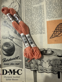 2161 ZALM ROZE katoen DMC borduurgaren Retors A Broder no 4 - 10 meter