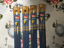 Breien | Breinaalden aluminium 1,5 mm - 40 cm met  gele knop | Merk: Prym - Knitting  Needles -  Jackenstricknadeln - aguilles a tricoter