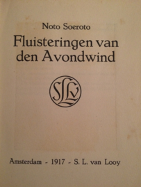 VERKOCHT | Indonesië | 1917 | Fluisteringen van den Avondwind ~ Noto Soeroto 