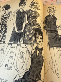 Madeleine: mode en patronenblad van Margriet | 1964, nr. 06 juni - gratis radarblad - 92 knippatronen : zomerkleding - dames jongens en kinderen