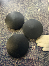 Ø 30 mm - 3 cm | Knopen | Zwart | Effen puntmodel schacht knoop