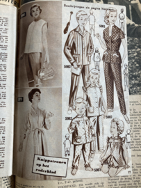 1956 | Marion naaipatronen maandblad | nr. 096 - juli 1956 (kinder pyama's, jurken, dames jas
