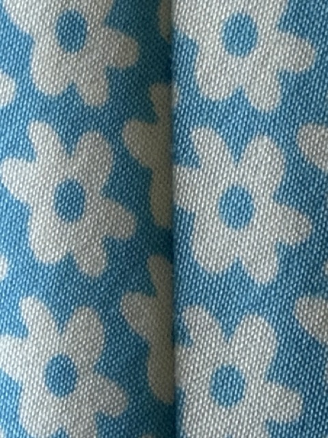 Blauw | Biaisband | 20 mm - 2 cm  - Helderblauw - Pakje gebloemd dubbel met 3 meter biaisband van 100% katoen