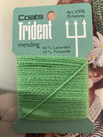 Stopwol | Groen-appel | TRIDENT COATS Mending | Stopgaren - Maasgaren - 15 meter