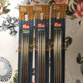 Breien | Breinaalden aluminium 3,5 mm - 40 cm zonder knop | Merk: Prym - kousennaalden - Knitting  Needles -  Jackenstricknadeln - aiguille à tricoter