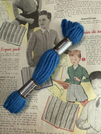 * 7316 Borduurwol BLAUW helder  | Bruin label - Colbert DMC Tapestry wool