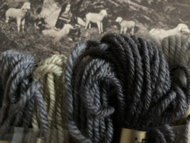 Borduurwol | Grijs | ANKER Cadeauverpakking 5 stuks borduurwol met antieke kaart