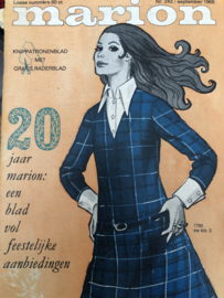 1968 | Marion naaipatronen maandblad | nr. 243 september 1968  INHOUDSOPGAVE- met radarblad - 20-jaar Marion JUBILEUM - VERKOCHT