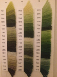 Vintage color chart for Colbert Wool for tapestry DMC Colbert | 70s | Collectable yarn