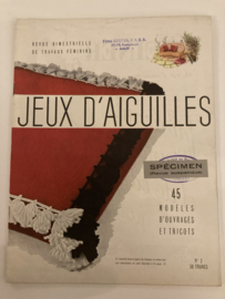 Tijdschriften | Borduren | Frankrijk | 1935 - Jeux D'Aiguilles no. 2  Revue Bimestrielle de Traveau Feminens - Smockwerk