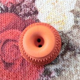 Ø 15 mm - 1.5 cm | Knopen | Oranje | Retro oranje knopen - Jaren 60/70 Kunststof