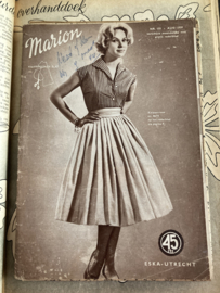 1959 | Marion naaipatronen maandblad | nr. 133 augustus 1959 (rokken, jurken, kinderkleding)