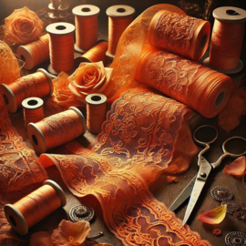 ORANJE | Sierband, galon textielband