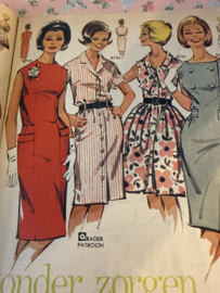 Madeleine: mode en patronenblad van Margriet | 1964, nr. 06 juni - gratis radarblad - 92 knippatronen : zomerkleding - dames jongens en kinderen