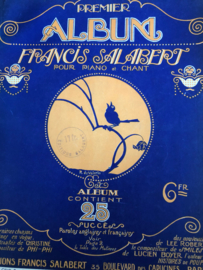 VERKOCHT | 1920 | Muziek | Bladmuziek Premier Album Francis Salabert pour piano et chant, Paris Content 25 Succes Paroles Aglaises et Francaises | Jugenstil 1920-30