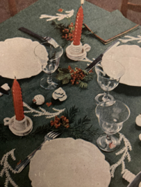 Tijdschriften | Borduren | Frankrijk | 1935 - Jeux D'Aiguilles no. 5 Revue Bimestrielle de Traveau Feminens - Winter en Kerst Smockwerk ouderwetse gebreide jarretel