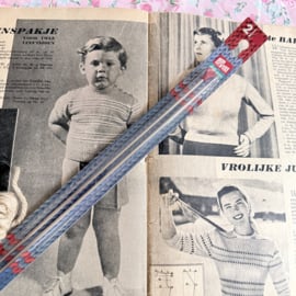 Breien | Breinaalden aluminium 2,5 mm - 40 cm met rode knop | Merk: Prym - Knitting Needles - Jackenstricknadeln - aiguilles à tricoter