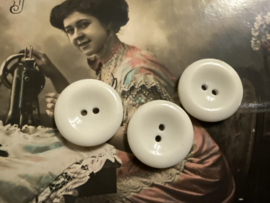 Ø 20 mm - 2 cm | Knopen | Wit | Glanzende knoop