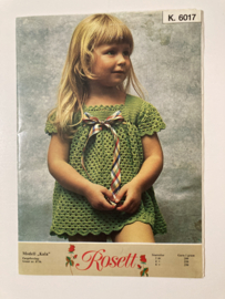 Haken | Haakpatronen | Rosett K. 6017  Modell Kala vintage jurkje - met Nederlandse vertaling