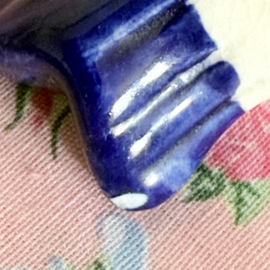 Delfts blauw | Schattige set van drie vintage Delftsblauwe zeehondjes