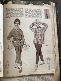 1961 | Marion naaipatronen maandblad | nr. 161  december 1961  met radarblad (dames pyama's, kinderkleding)
