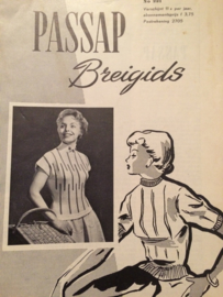 VERKOCHT | 1958 | Breien | Koninklijke Scheepjeswolfabrieken Veenendaal | Passap breigids no. 221 | vintage breipatronen | 1958-1959