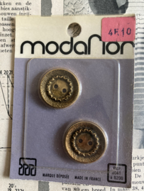 Ø 20 mm | Knopenkaarten | Goud | Decoratieve knoop Modaflor