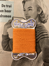 Stopwol | Oranje | Scheepjes - Goud | Stopgaren - mending wool - Laine a repriser - Stopfwolle -  15 meter